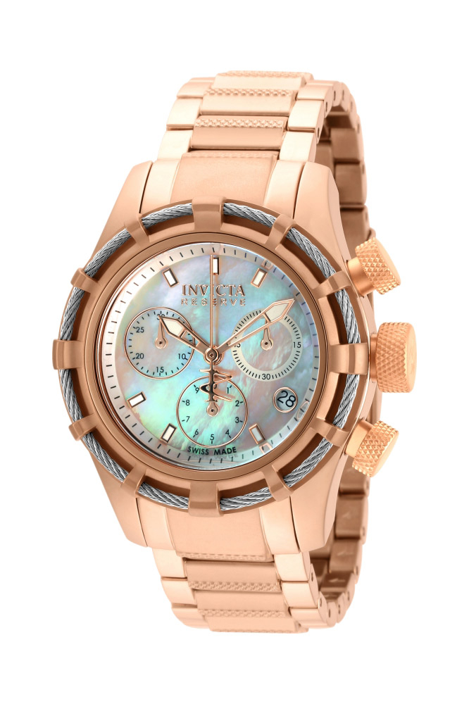Invicta Bolt Women's Watch w/ Mother of Pearl Dial - 40mm, Rose Gold (90010)