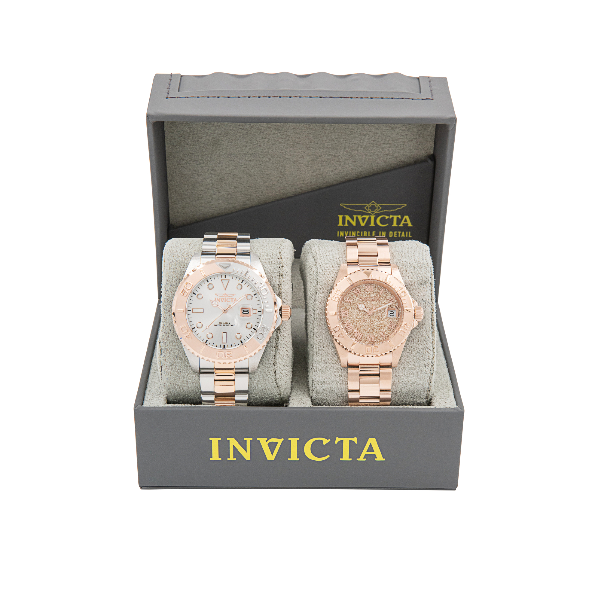 Invicta Pro Diver Men%27s Watch - 47mm, Steel, Rose Gold - Special Edition Bundle - (B-24624-22708-AU21)