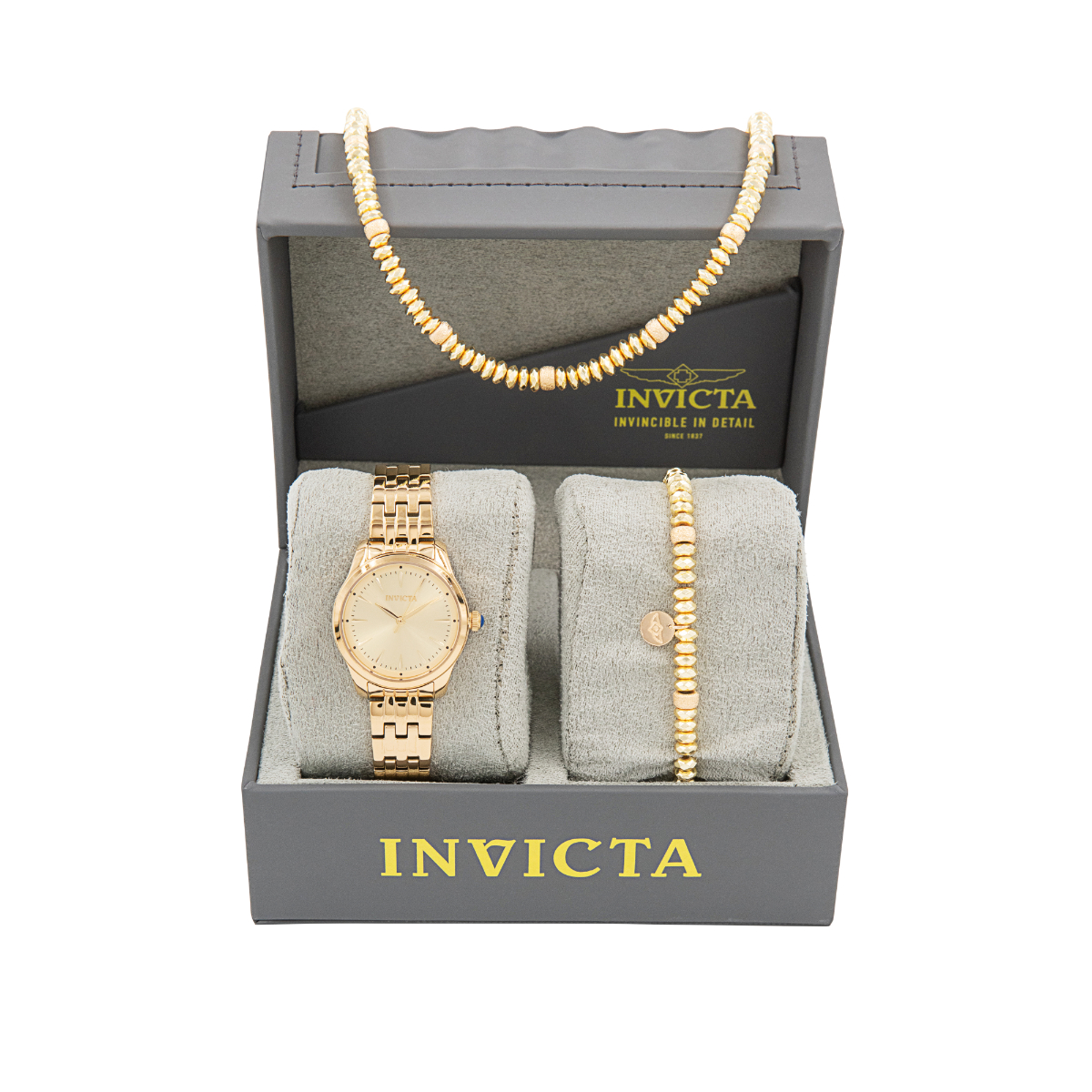 Invicta Angel Women%27s Watch - 33mm, Gold - Special Edition Bundle - (B-31090-BRNK-AU21)