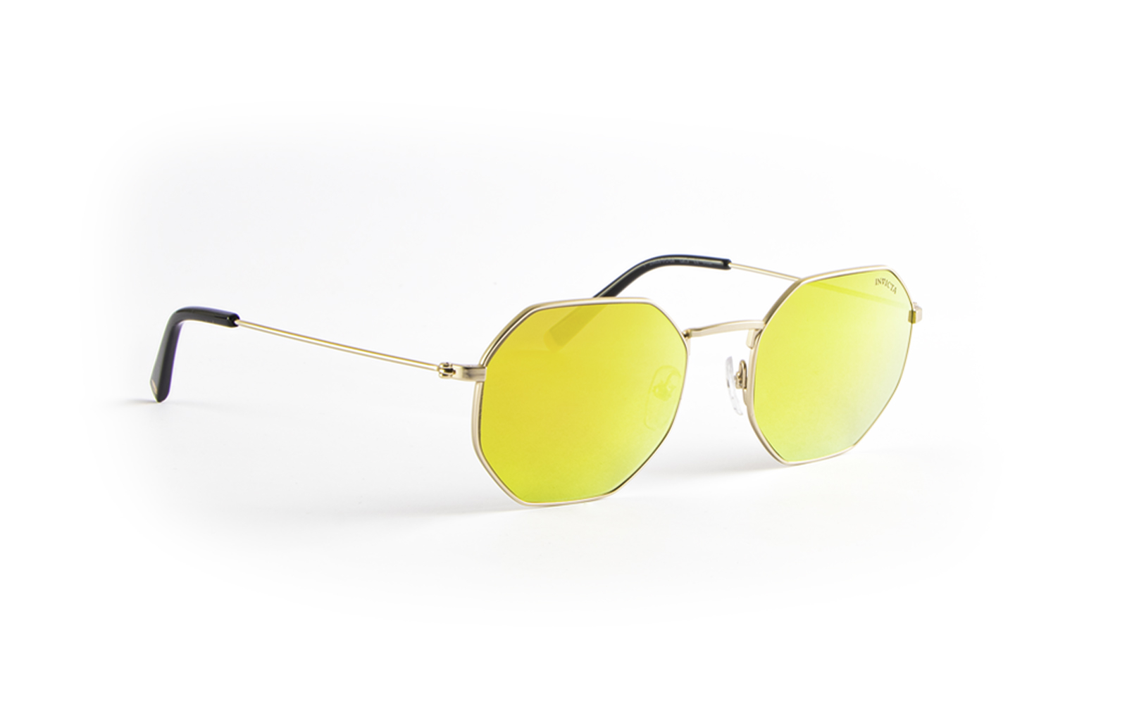 Invicta Men's I-Force Octagonal Sunglasses, Yellow (29606-IFO-08)
