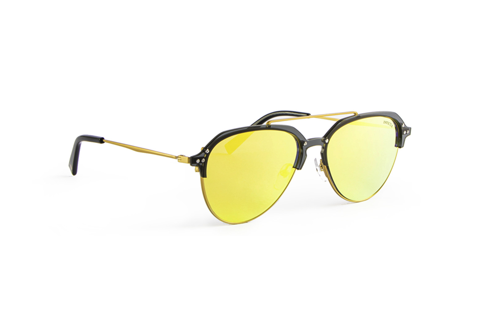 Invicta Men's Aviator Clubmaster Style Sunglasses, Yellow (21740-AVI-08)