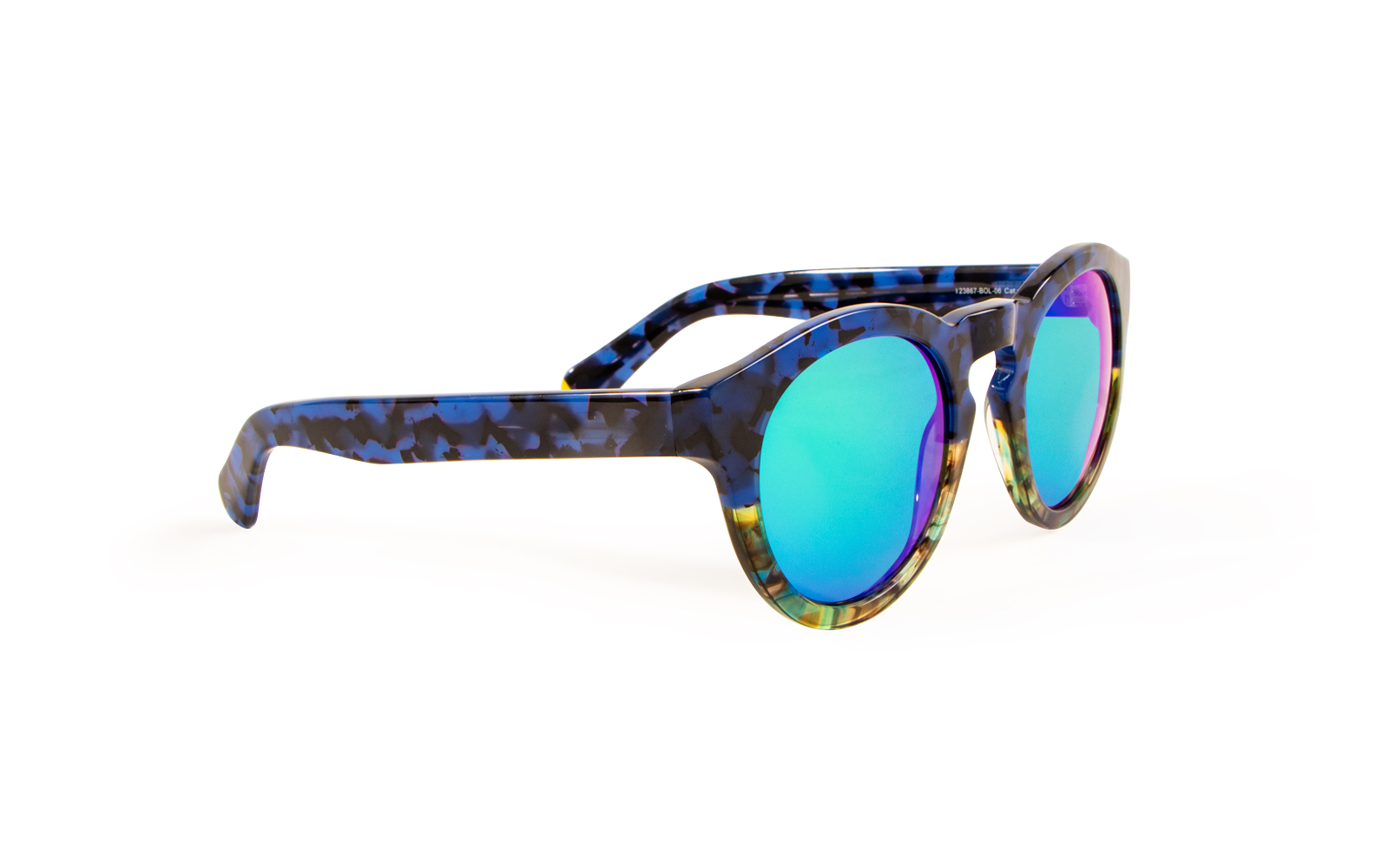 Invicta Women's Bolt Round Sunglasses, Blue (23867-BOL-06)