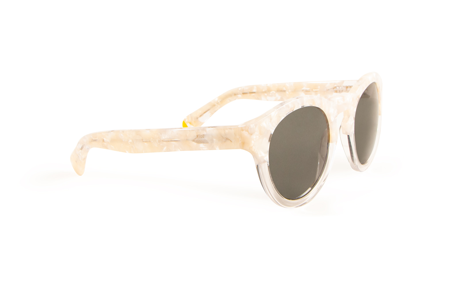 Invicta Women's Bolt Round Sunglasses, White (23867-BOL-23)