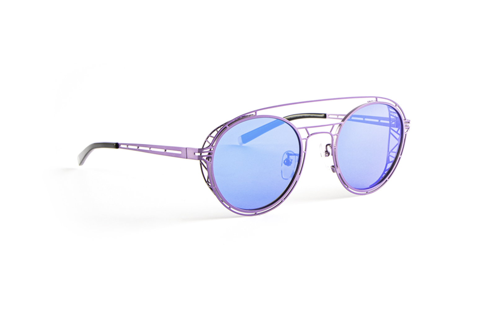 Invicta Women's Objet D Art Round Sunglasses, Blue (26355-OBJ-06)