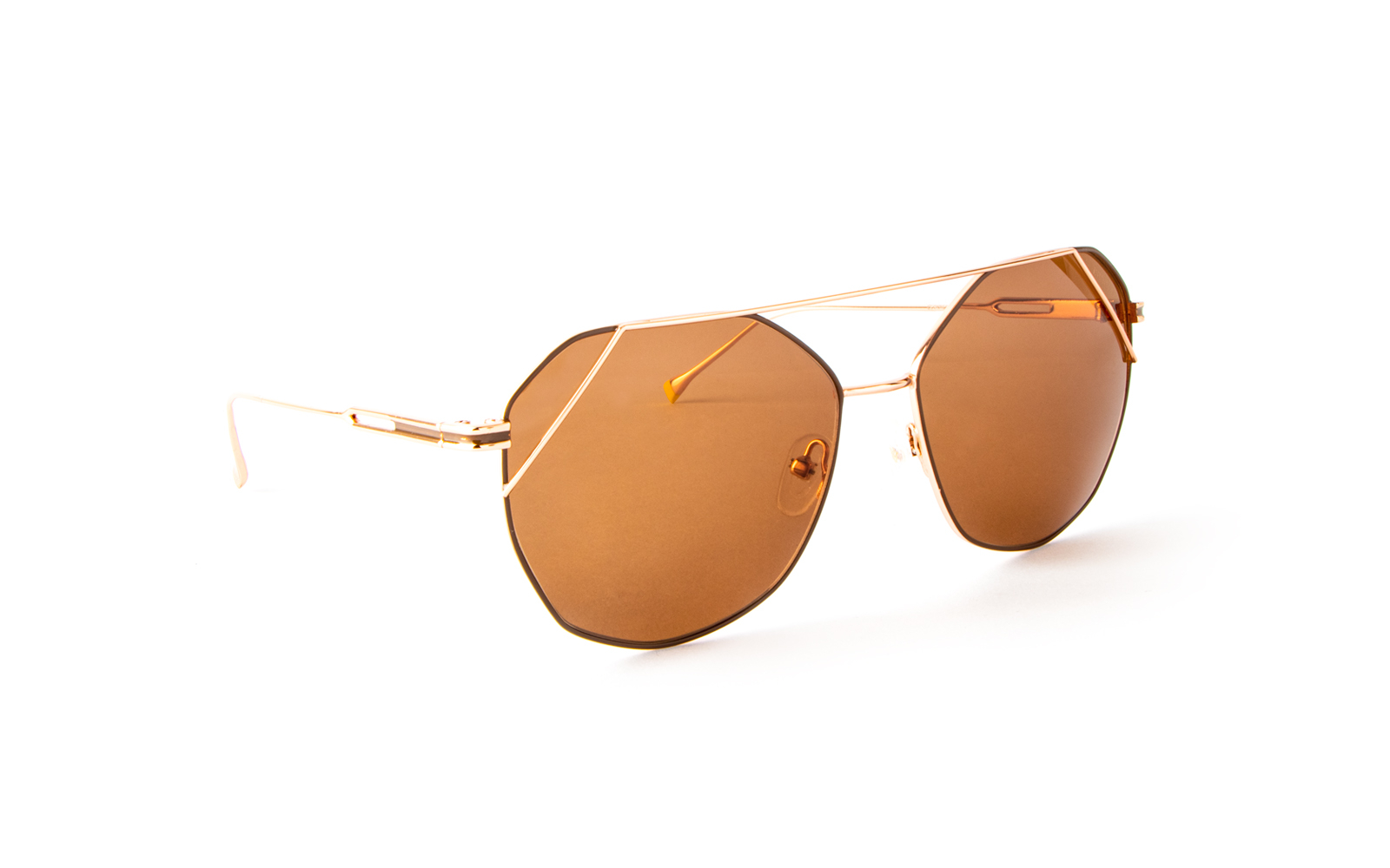 Invicta Men's Objet D Art Octagonal Sunglasses, Orange (27580-OBJ-12-05)