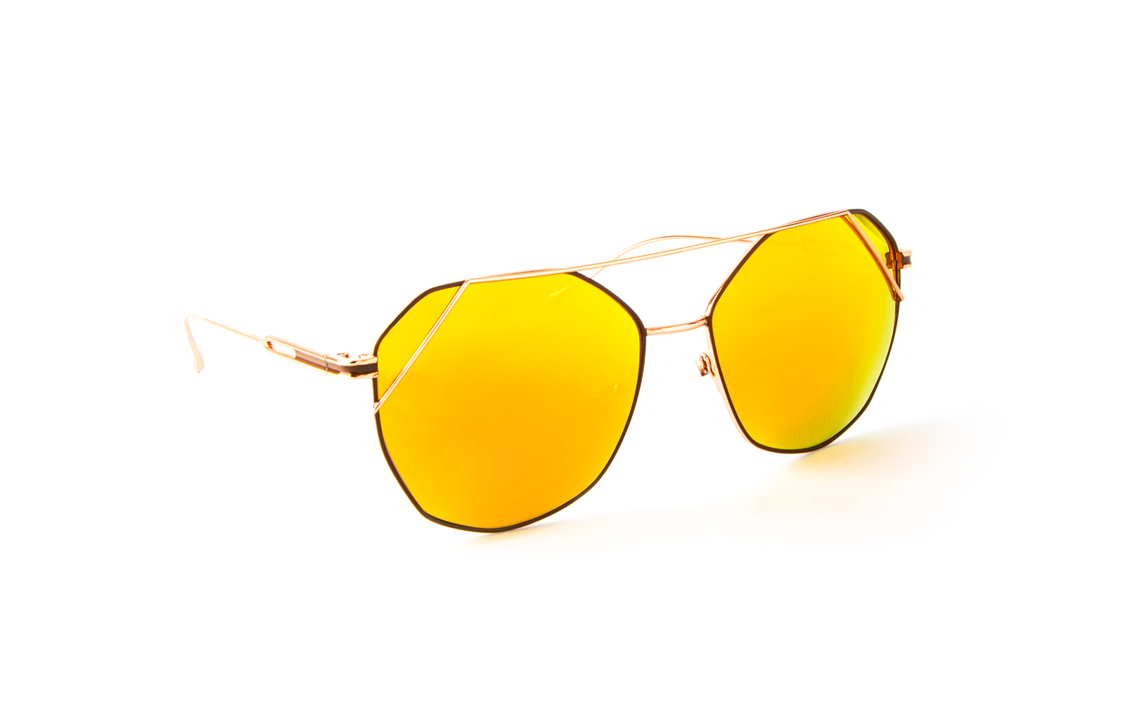 Invicta Men's Objet D Art Octagonal Sunglasses, Yellow (27580-OBJ-12-08)