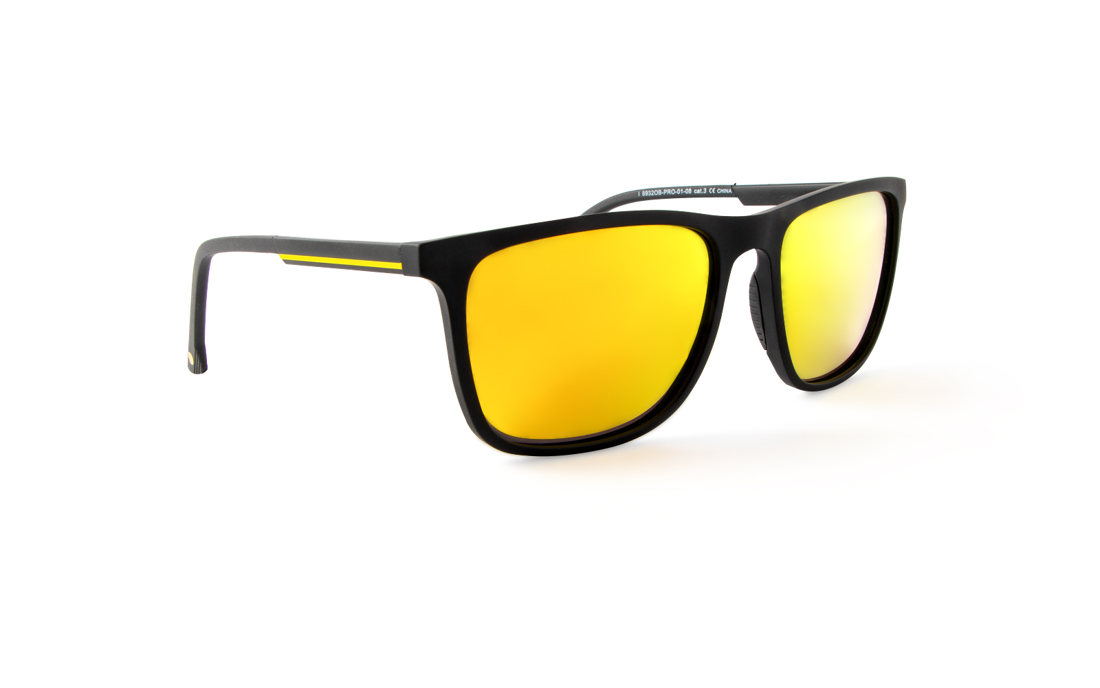 Invicta Men's Pro Diver Retro Square Sunglasses, Yellow  (8932OB-PRO-01-08)
