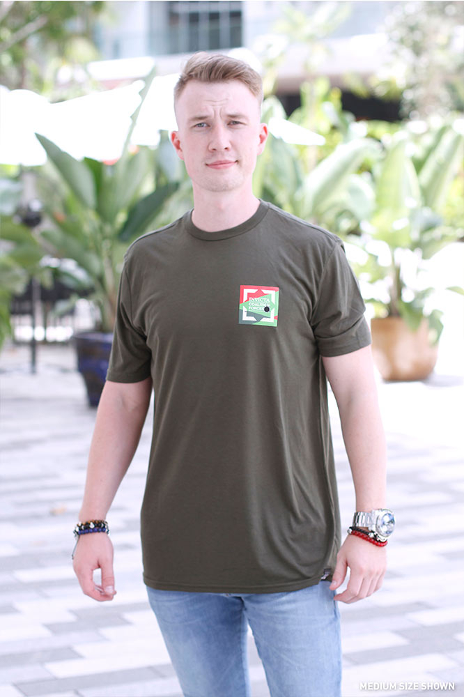 Invicta Coalition Forces Military Green T-Shirt (IG0253)-S