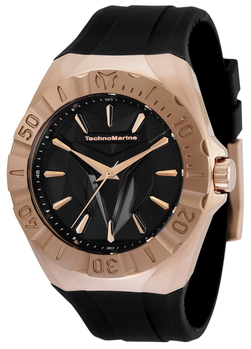 TechnoMarine Cruise Monogram Men's Watch - 45mm, Black (TM-120009)