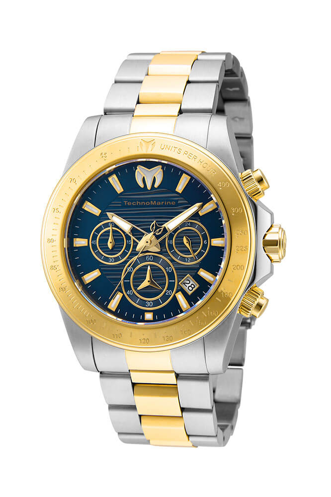 TechnoMarine Manta Ray Men's Watch - 42mm, Steel, Gold (TM-219003)