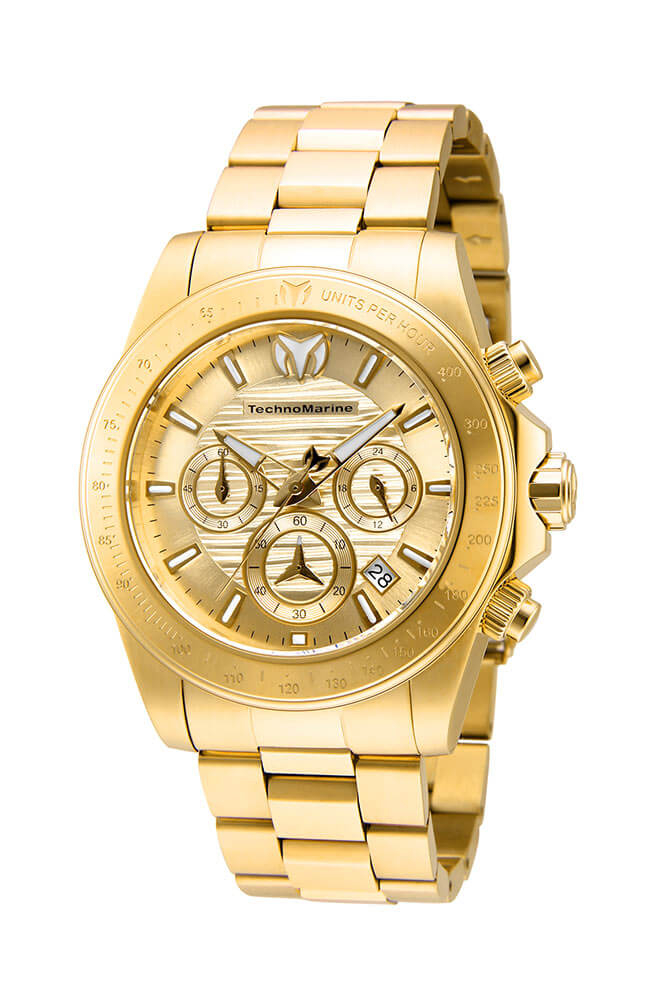 TechnoMarine Manta Ray Men's Watch - 42mm, Gold (TM-219004)