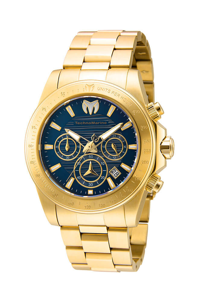 TechnoMarine Manta Ray Men's Watch - 42mm, Gold (TM-219006)