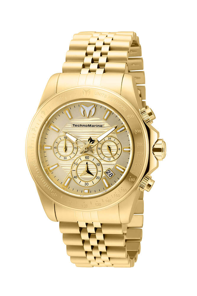 TechnoMarine Manta Ray Men's Watch - 42mm, Gold (TM-219022)