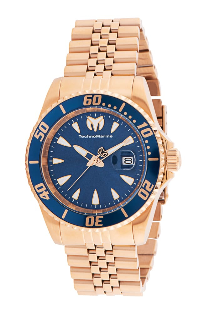 TechnoMarine Manta Sea Men's Watch - 42mm, Rose Gold (TM-220088)