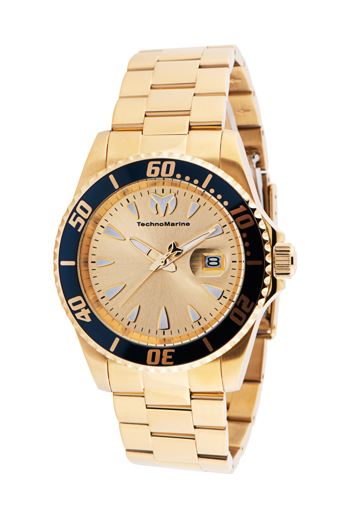 TechnoMarine Manta Sea Men's Watch - 42mm, Gold (TM-220121)