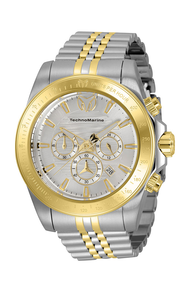 TechnoMarine Manta Grand Men's Watch - 47mm, Steel, Gold (TM-220143)