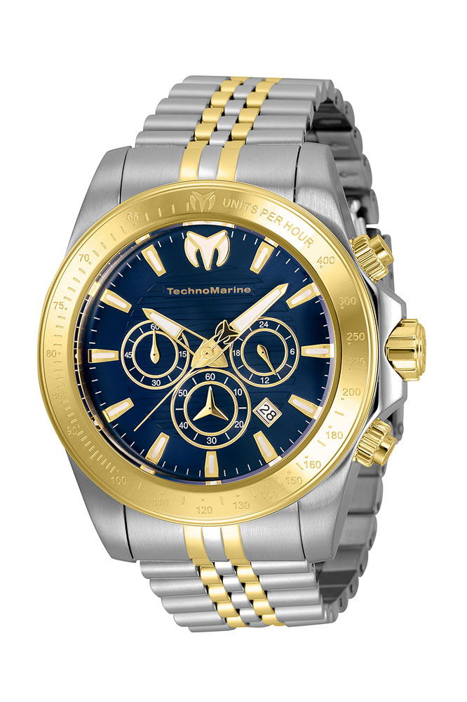 TechnoMarine Manta Grand Men's Watch - 47mm, Steel, Gold (TM-220144)