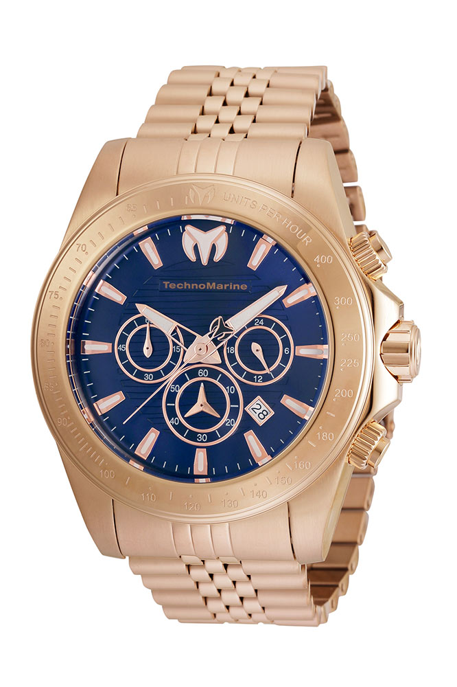TechnoMarine Manta Grand Men's Watch - 47mm, Rose Gold (TM-220155)