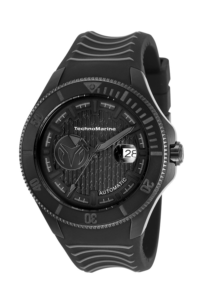 TechnoMarine Cruise Shark Automatic Men%27s Watch - 47mm, Black, Grey (TM-118018)